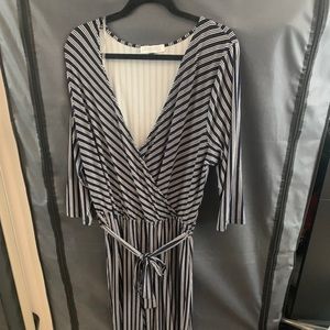 Plus size long sleeve jumpsuit